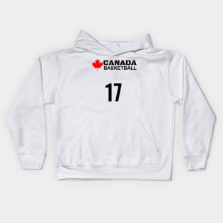 Canada Basketball Number 12 Design Gift Idea Kids Hoodie